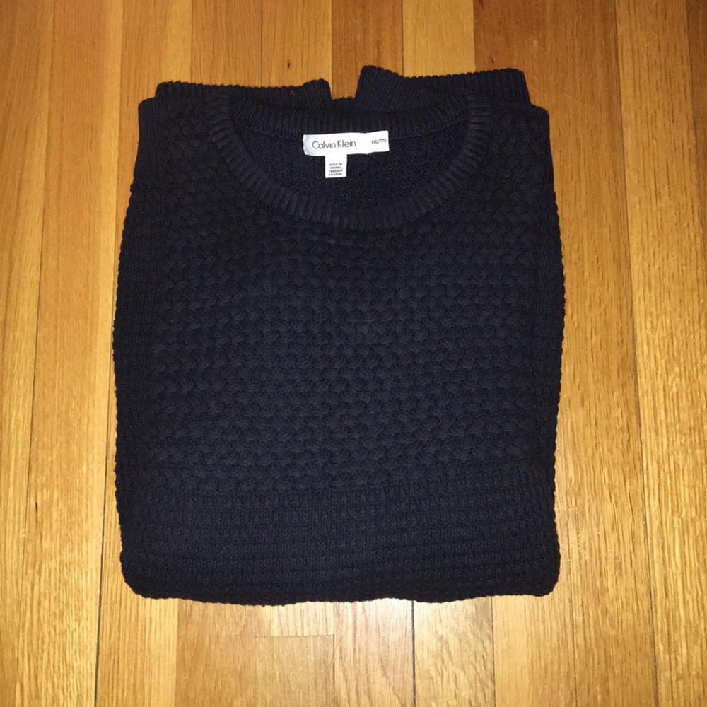 OFFERS! Calvin Klein Men’s Navy Blue Sweater XXL